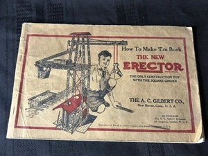 Gilbert Erector Set 1938 Come Make 'Em Manuale Istruzioni Libro n. 4 1/2 - Foto 1 di 6