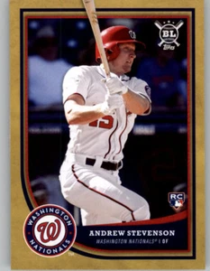 Andrew Stevenson 2018 Topps Big League GOLD PARALLEL Nationals RC #67 - Picture 1 of 1