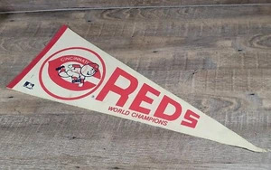 CINCINNATI REDS MLB BASEBALL VINTAGE FELT PENNANT - Picture 1 of 17