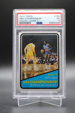 1972 Topps Basketball NEW YORK KNICKS Championship Game 1 Card #154 PSA 5 EX