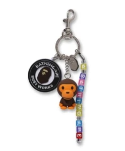 BABY MILO STORE Type Women's BAPE KEY CHAIN 2L30-282-008 A Bathing Ape - Picture 1 of 2