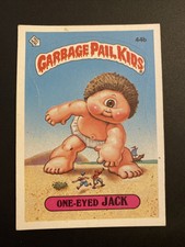 Matte 44b One Eyed Jack TESSIE back OS2 GPK Series 2 Garbage Pail Kids 1985 USA