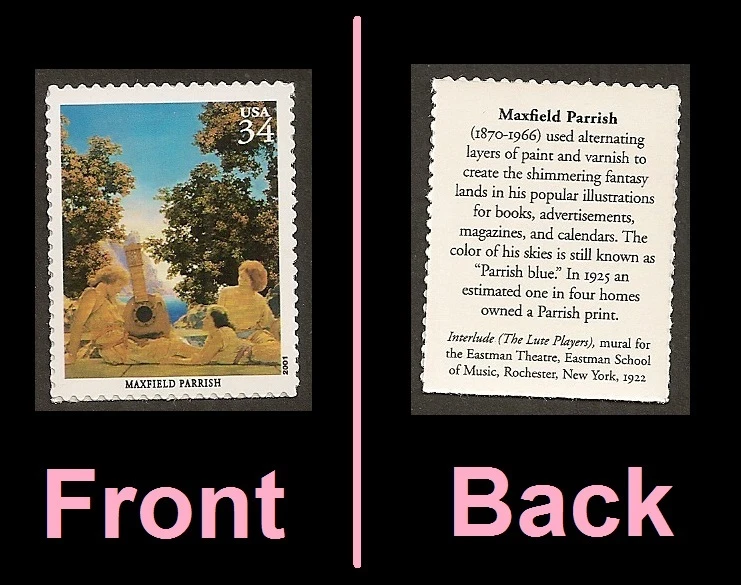 US 3502b American Illustrators Maxfield Parrish 34c single MNH 2001 - Image 1 of 1