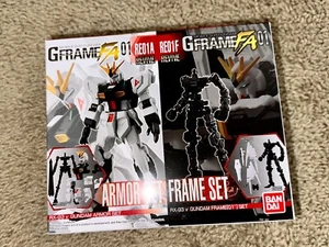 Mobile Suit Gundam G Frame FA 01 Shokugan RX-93 v Gundam Frame and Armor Set - Picture 1 of 2