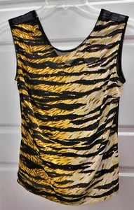 D&G Dolce Gabbana Animal Print Sleeveless Tank Top Italy sz 42 - Picture 1 of 5