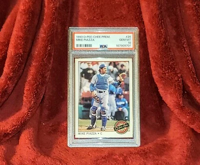 MIKE PIAZZA 1993 O-PEE-CHEE PREMIER OPC #26 DODGERS HOF PSA 10 🔥 ROOKIE RC - Image 1 of 2