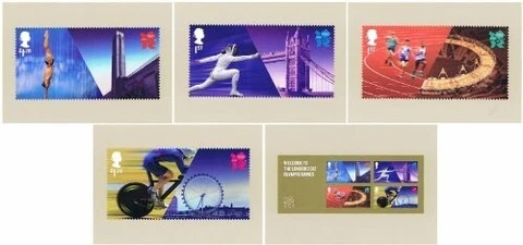 PHQ  stamp Postcards 2012  OLYMPIC GAMES welcome to london Cover