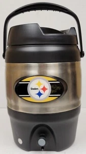 NFL Pittsburgh Steelers 3 Gallon Insulated Water Cooler Tailgate Keg, NEW - Picture 1 of 10