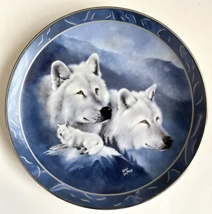 Plato de Coleccionista "White Majesty" - Bradford Exchange (Spirit of the Wilderness) - Imagen 1 de 3