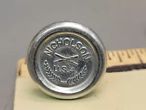1 medallón con mango de sierra de mano Nicholson con tuerca ~ aluminio ~ nuevo stock antiguo EE. UU. - Imagen 1 de 5