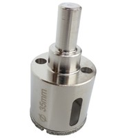 Fliesenbohrer Ø35mm Glasbohrer Diamantbohrer Kernbohrer Bohrkrone  Hohlbohrer