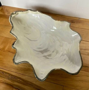 Abigail’s Seaside Oyster Shaped SERVING DISH / BOWL large 16", ITALY - Picture 1 of 11