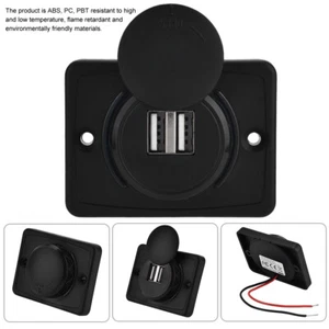 5V 3.1A Dual USB Socket Adapter Power Outlet 12V/24V ND - Zdjęcie 1 z 7