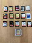Lot of 16 128GB SD Memory Cards