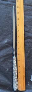 KIRK REPOUSSE EXTRA LARGE ROAST CARVING SHARPENER EARLY 1900'S ORIGINAL HONE - Picture 1 of 1