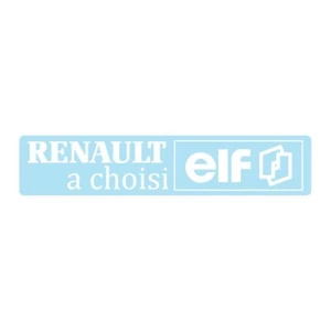 AUFKLEBER HECKSCHEIBE RENAULT WÄHLTE ELF - Bild 1 von 1