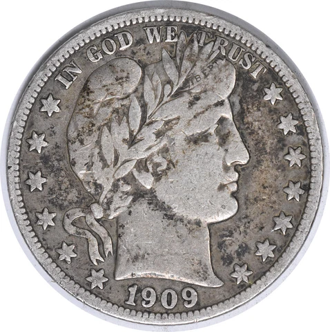 1909-S Barber Silver Half Dollar VF Uncertified #239 Cover