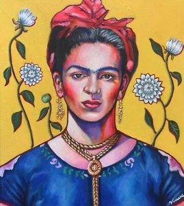 Frida Kahlo Keramikfliese Wasserdicht Untersetzer Original Pop Art Druck - Bild 1 von 6