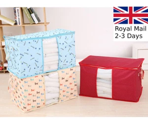 XL CLOTHES QUILT BEDDING DUVET HANDLES LAUNDRY PILLOWS STORAGE BAG MOVE HOME - Picture 1 of 9