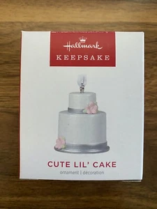 2022 Hallmark CUTE LIL' CAKE Metal Keepsake Christmas Ornament MINIATURE - Picture 1 of 7