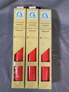 3 Roll - Permanent Vinyl Paper - Orange - 12”x48” Rolls - Picture 1 of 4