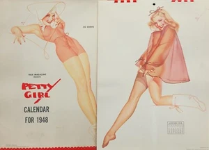Calendario True Magazine Petty Girl 1948 con sobre original (excelente) ~ 703AQ - Imagen 1 de 8