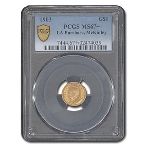 1903 Gold $1.00 Louisiana Purchase McKinley MS-67+ PCGS - Picture 1 of 3
