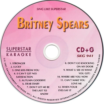 BRINEY SPEARS VOL II Karaoke SKG-941 SuperStar CD+G New In Sleeve - Image 1 of 2