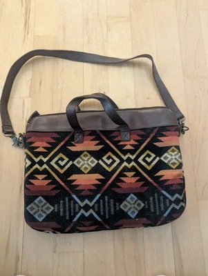 Pendleton Aztec Navajo Woven Laptop  Bag, Colorful Zip Bag, Messanger Bag - Image 1 of 4