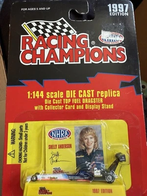 1:144 RACING CHAMPIONS 1997 WESTERN AUTO NHRA TOP FUEL DRAGSTER SHELLY ANDERSON - Image 1 of 4