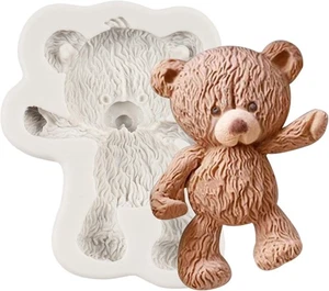 Bear Silicone Fondant Molds Candy Chocolate Mold for Teddy Bears Style C  - Picture 1 of 8