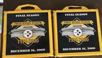 Pittsburgh Steelers Three Rivers Stadium Final Season 1970-2000 Seat Cushion Set - Image 1 of 4