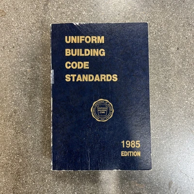 Uniform Building Code 1985 Paperback First Printing - Image 1 of 4