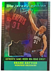 2002-03 Topps Jersey Edition Black #JESCB Shane Battier R Jersey 15/99 Memphis - Picture 1 of 2
