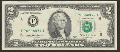 1995 UNITED STATES 2 DOLLAR NOTE UNC - Image 1 of 2