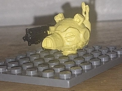 Lego\Knex Angry Birds Star Wars Battle Droid Pig com Blaster - Imagem 1 de 4