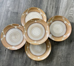 "Juego de 5 platos de ensalada Wild Flowers de Sakura 8 3/8"" casa de campo medio moderno" - Imagen 1 de 3