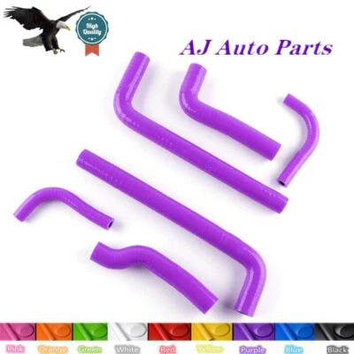 Púrpura PARA 1999-2006 GAS GAS EC 200 250 300 SILICONA RADIADOR REFRIGERANTE MANGUERAS NUEVAS Foto 1 de 4