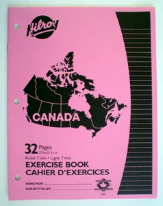 LIBRO DE EJERCICIOS ONE HILROY CANADA ROJO ***** UN CAHIER D'EJERCICE CANADA DE HILROY - Imagen 1 de 4