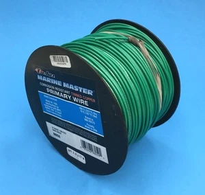DEKA 16AWG DK-GREEN Marine Tinned Copper Boat Stranded Wire 100 Feet Made in USA - Picture 1 of 1