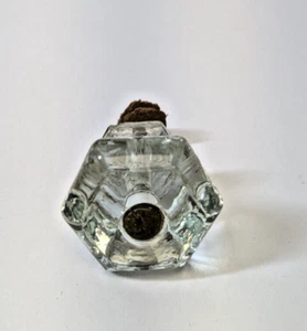 Antique 1930s 1940s Victorian Depression Glass Pull Knob Drawer Pull Hardware - Picture 1 of 3