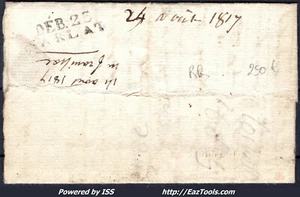 FRANCE MARQUE POSTALE DEBOURSÉ DE SARLAT DEB 23 DU 24/08/1817 - Picture 1 of 2