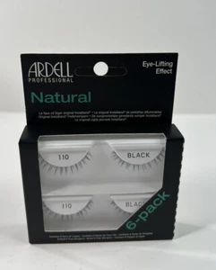 Ardell Natural 110 False Eyelashes - Black 6- Pack - Picture 1 of 2