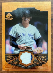 2006 SP Legendary Cuts Goose Gossage Legendary Materials Bronze Jersey #95/99