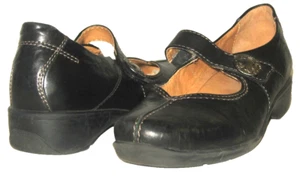 Women's SANITA Trude Black Comfort Mary Jane Adj. Strap Shoes 40/9-9.5 Portugal - Picture 1 of 9