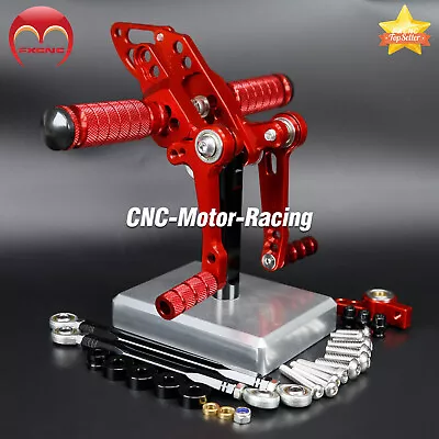 Rearsets Footpegs Footrest CNC Pedal For Ducati STREETFIGHTER 848 1100 2009-2014 - Image 1 of 4