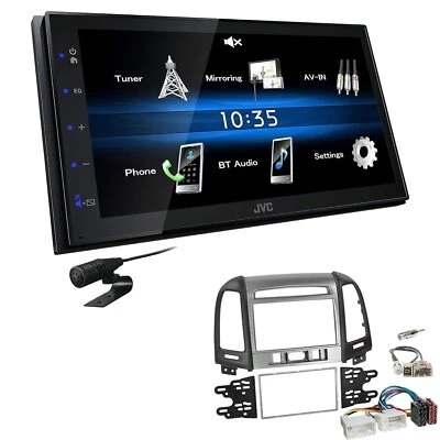 JVC 2 DIN Autoradio Bluetooth für Hyundai Santa Fe III ab 2006 mit 3 Knöpfe - Bild 1 von 4