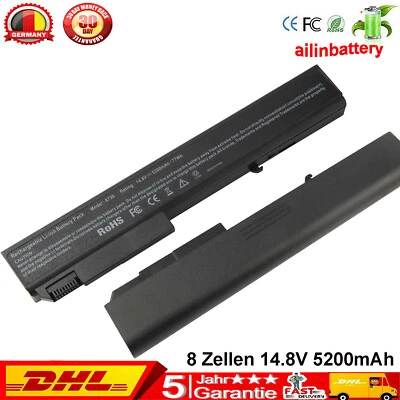 8 Zellen 8530p Laptop Akku für HP EliteBook 8540p 8540w 8530w 8730w 8740w 14,8V - Bild 1 von 4
