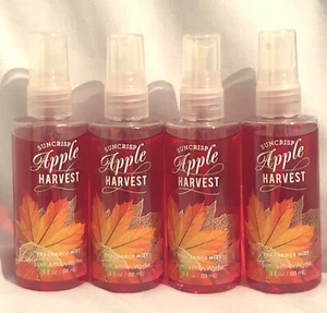 Bath and Body Works SUNCRISP APPLE HARVEST nebulizzatore profumo NUOVO lotto di 4 da viaggio taglia - Foto 1 di 4
