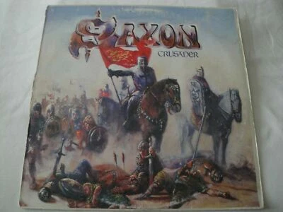 Crusader BY SAXON VINYL LP ALBUM 1984 CARRERE RECORDS SAILING TO AMERICA - Image 1 of 2